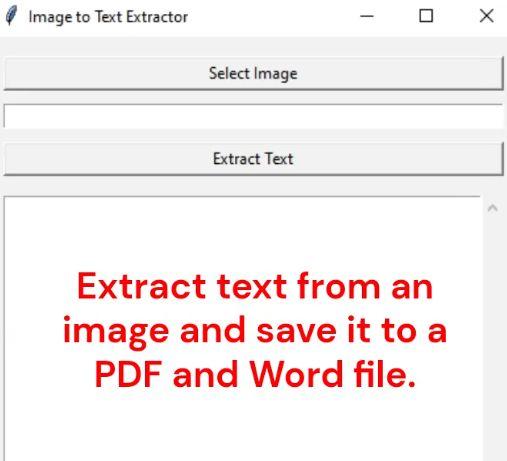 Extract The Text From Image Using Python
