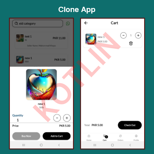 Bzar Clone App