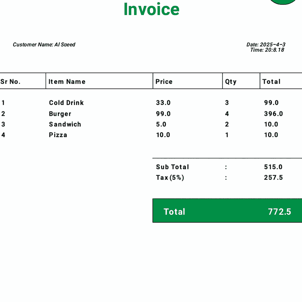 Invoice Generator App