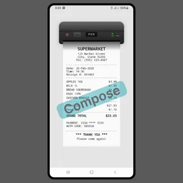 Receipt Generation Animation